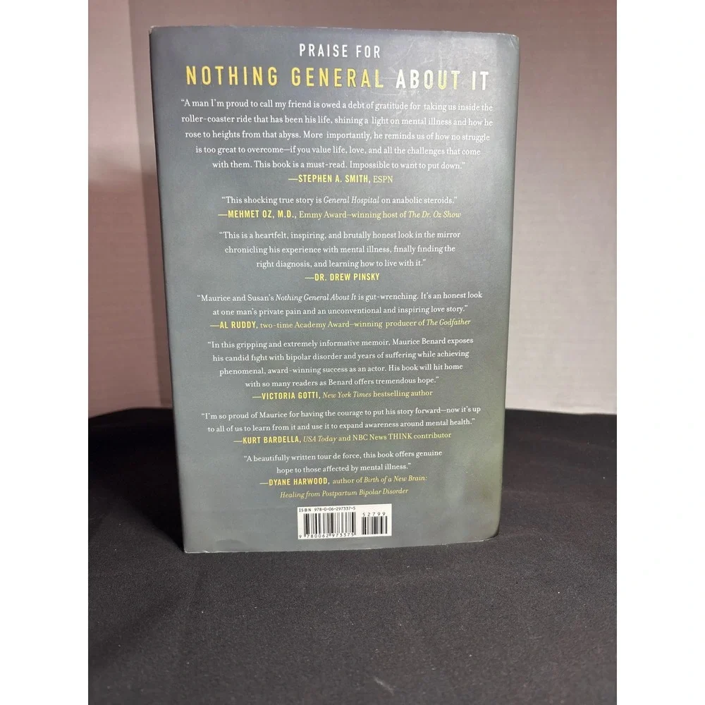 Maurice Benard Nothing General About It Memoir Autobiography Book